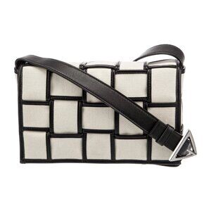Bottega Veneta Canvas Intrecciato Cassette Crossbody
